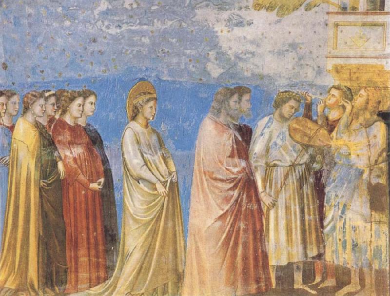 GIOTTO di Bondone The Marriage Procession of the Virgin oil painting image